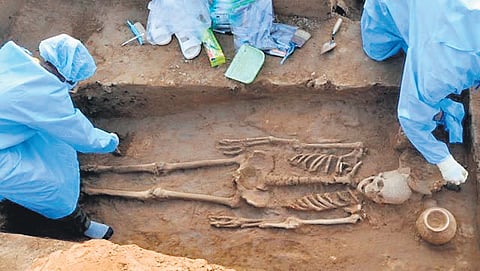 remains of the day
Human remains discovered in Rakhigarhi village, Haryana, are 8,000 years old. This debunks the Aryan invasion theory, which is supposed to have happened between 1,800 and 1,500 years ago
