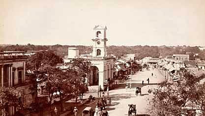 A picture of James Street clicked by Lala Deen Dayal in late 19th century