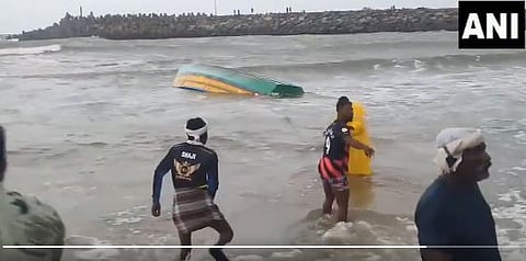 The deceased fisherman Abraham, along with three others, were returning to the harbour after fishing in a fibre boat when the vessel capsized.