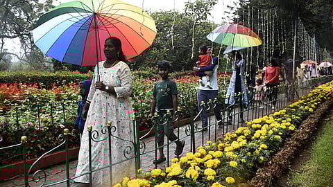 Rain lashed Coonoor for an hour in the afternoon