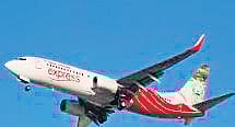 Air India Express flight image used for representation