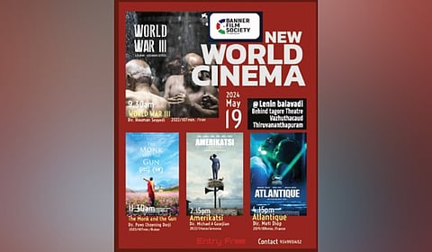 The acclaimed Iranian film World War III, directed by the filmmaker Houman Syedi, will kick off the festivities at 9.30 am. 