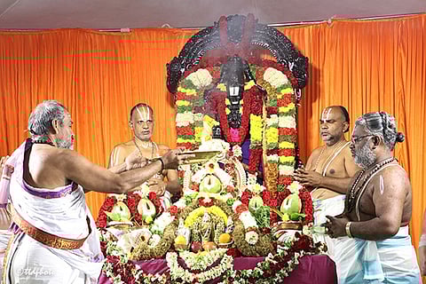 The grand event was concluded with Purnahuti in the evening.