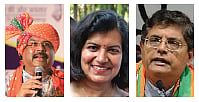 Dharmendra Pradhan, Aparajita Sarangi, Bishweswar Tudu