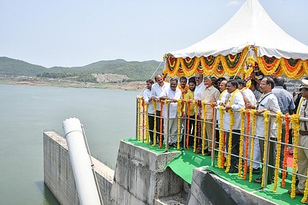 Chief Minister N Chandrababu Naidu inspects Polavaram project works for the first time.