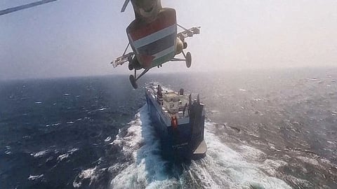 Ship sinks in Red Sea after attack by Houthi rebels.