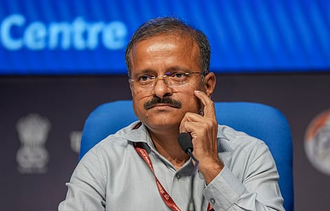 National Testing Agency (NTA) Director General Subodh Kumar Singh addresses a press conference regarding NEET-UG medical entrance exam results, in New Delhi, Saturday, June 8, 2024. 