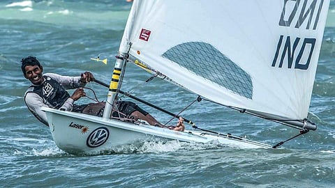 Indian sailor Vishnu Saravanan