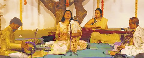 The various and distinguished sangathis, ragalapanas, gathis, and swaras, created a trance of joy for music lovers. 