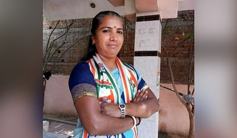 Congrees leader Ganiben Thakor 