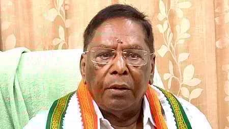 Former CM and senior Congress leader V Narayanasamy 