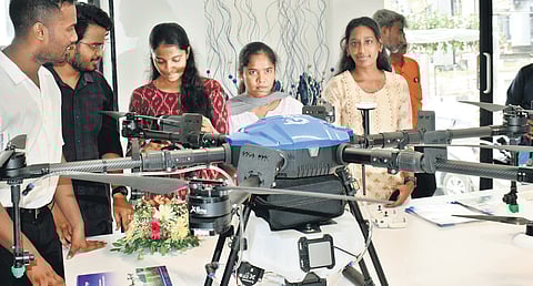 Garuda aerospace show room at Alwarpet in Chennai