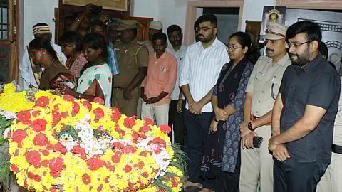 On Saturday morning, final rituals were performed, and Chinnadurai’ was cremated in the afternoon. 