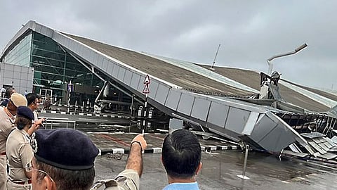 Following the roof collapse incident, the operations at T1 were suspended on Friday.