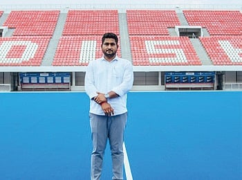 Minister Suraj at Kalinga Stadium