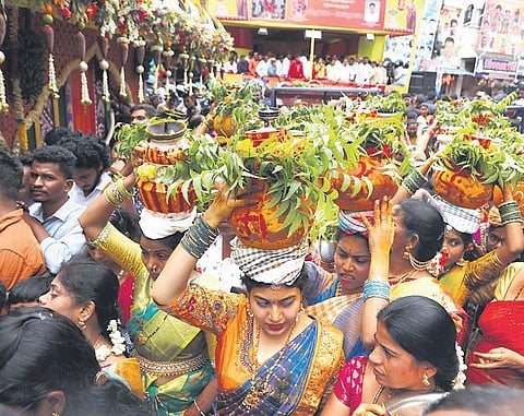 Secunderabad Ujjaini Mahankali Bonalu festival.