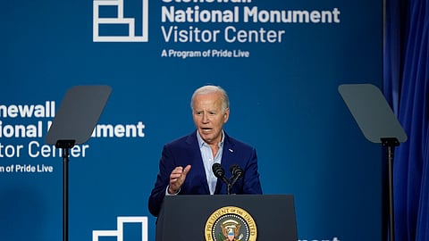 US President and Democratic Party's presumptive nominee Joe Biden.