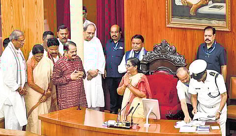Surama Padhy takes charge as the Speaker in presence of CM Mohan Majhi, Dy CMs Pravati Parida and KV Singh Deo, Opposition Leader Naveen Patnaik and others