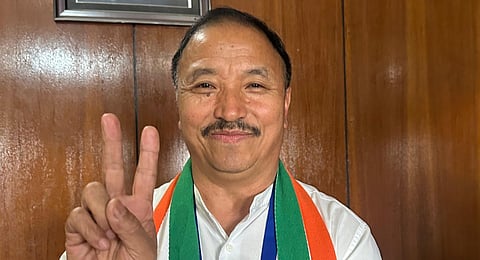 S Supongmeren Jamir who pulled off a upset in Nagaland.