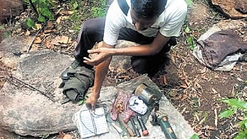 Explosives seized by BSF during search operations 