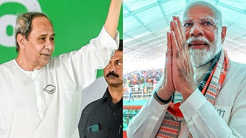 Naveen Patnaik and Narendra Modi image used for representation