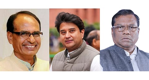 Shivraj Singh Chouhan, Jyotiraditya Scindia, Faggan Singh Kulaste