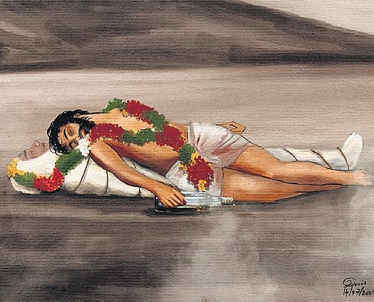 Kural 926: As sleep is to the dead, drunkards are to poison-eaters