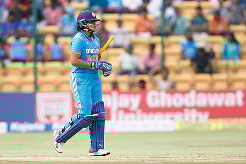 Richa batted at six against South Africa in the first ODI, with Dayalan Hemalatha batting at three
