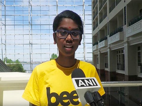 12-year-old Indian-American winner of spelling bee recites Shloka from Gita