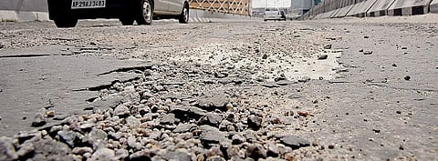 Representative image of a bad road