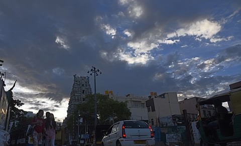 In Chennai, the skies are expected to be partly cloudy along with possible thunderstorms and lightning, accompanied by light to moderate rain in some areas,