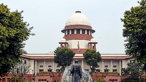 Supreme Court of India building in New Delhi.