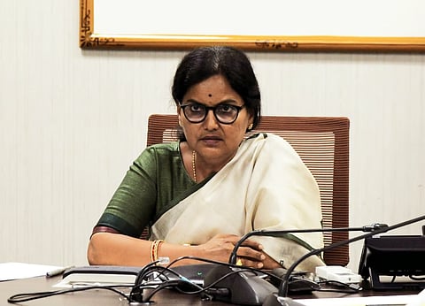 Telangana Chief Secretary Santhi Kumari