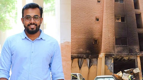 Stephin Abraham Sabu who died in the Kuwait building fire.