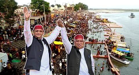 Congress leader Rahul Gandhi and Samajwadi Party (SP) chief Akhilesh Yadav.
