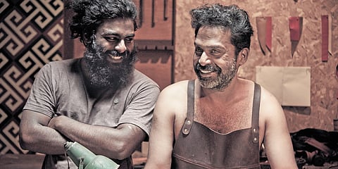 Director Rahul Kabali with actor Guru Somasundaram