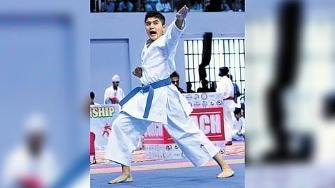 14-Year-Old Karate prodigy Yug Harsola from Hyderabad wins gold, eyes International glory