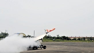 Aerial target Abhyas being test flown from ITR off Odisha coast.
