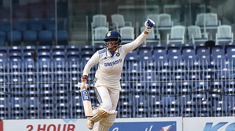Indian Women cricket player Shafali Verma during India- South Africa test series in Chepauk stadium