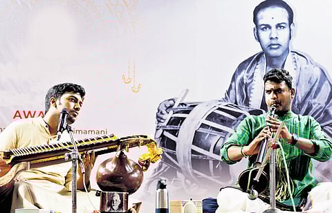 Honouring Tavil virtuoso Tirunageswaram R Subramaniam