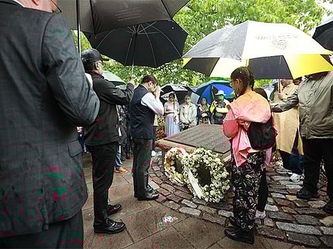 Indian envoy pays homage to victims of Air India flight Kanishka bombing.