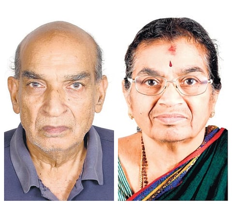R Balachandran and his wife Sharada