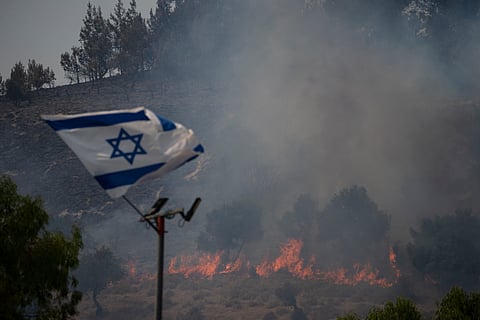 Fire due to attacks near the Israel-Lebanon border