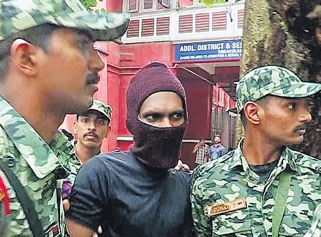 Manoj being produced before Ernakulam District Additional Sessions Court on Friday