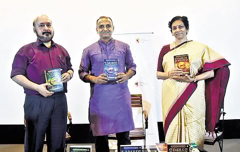 (From left) Shreekumar Varma, Arun Krishnan AND Chithra Madhavan,