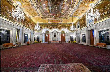 Rashtrapati Bhavan's iconic 'Durbar Hall'.