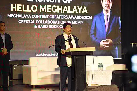 Meghalaya CM Conrad K Sangma at the Hello Meghalaya launch event 