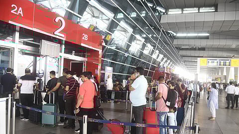 Delhi airport terminal
