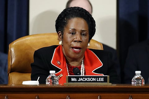 Rep. Sheila Jackson Lee, D-Texas, speaks during a House Judiciary Committee meeting, Dec 13, 2019, on Capitol Hill in Washington.