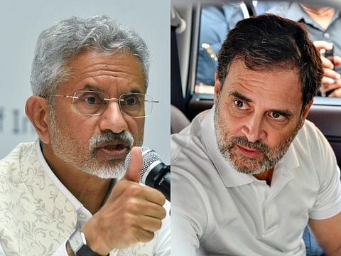 S Jaishankar (left) and Rahul Gandhi (File photo)